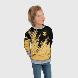 Свитшот детский Bendy and the ink machine - Вектор, цвет: 3D-меланж — фото 2