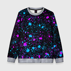 Детский свитшот Брызги неоновые ярких красок