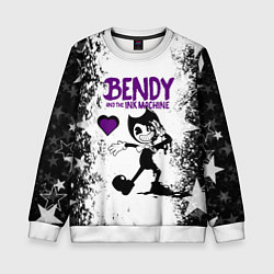 Свитшот детский HEART BENDY AND THE INK MACHINE, цвет: 3D-белый