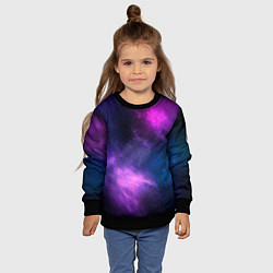 Свитшот детский Космос Galaxy, цвет: 3D-черный — фото 2
