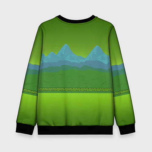 Детский свитшот Лесок в Террарии / 3D-Черный – фото 2