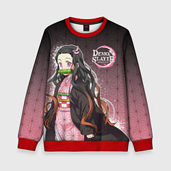 Свитшот детский НЕЗУКО NEZUKO SLAYER, цвет: 3D-красный