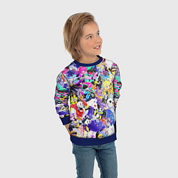 Свитшот детский UNDERTALE PATTERN HEROES, ВСЕ ГЕРОИ ИГРЫ, цвет: 3D-синий — фото 2