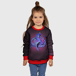 Свитшот детский Лунатик-сектант, цвет: 3D-красный — фото 2