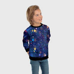 Свитшот детский Звездное небо мечтателя, цвет: 3D-черный — фото 2