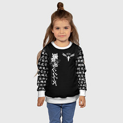 Свитшот детский TOKYO REVENGERS WALHALLA TEAM WHITE, цвет: 3D-белый — фото 2