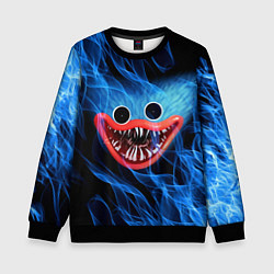 Свитшот детский POPPY PLAYTIME ХАГИ ВАГИ В ОГНЕ, цвет: 3D-черный