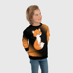 Свитшот детский FOX - Градиент, цвет: 3D-черный — фото 2