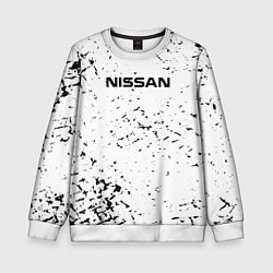 Свитшот детский Nissan ниссан, цвет: 3D-белый