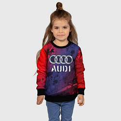 Свитшот детский AUDI Audi Краски, цвет: 3D-черный — фото 2