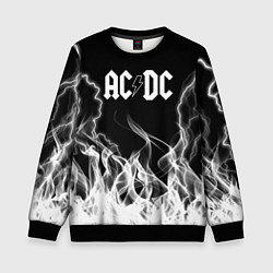 Свитшот детский ACDC Fire, цвет: 3D-черный