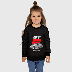 Свитшот детский Nissan gt, цвет: 3D-черный — фото 2