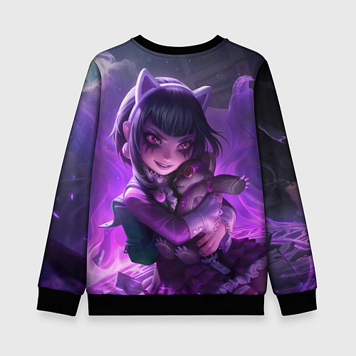 Детский свитшот Goth Annie League Of Legends / 3D-Черный – фото 2