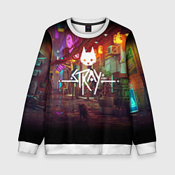 Свитшот детский Stray: Poster, цвет: 3D-белый