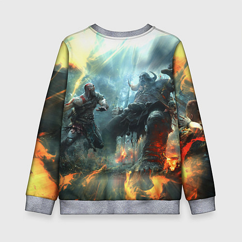 Детский свитшот God of War Fighting / 3D-Меланж – фото 2