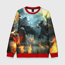 Свитшот детский God of War Fighting, цвет: 3D-красный
