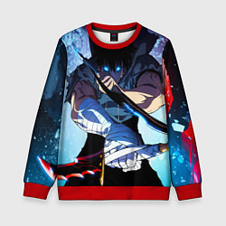 Свитшот детский Поднятие Уровня в одиночку Сон Джин Ву , SOLO LEVE, цвет: 3D-красный