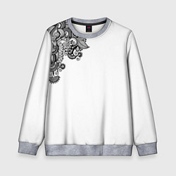 Детский свитшот Черно Белые КруЖева