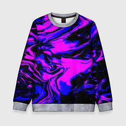 Детский свитшот НЕОНОВЫЕ РАЗВОДЫ КРАСОК