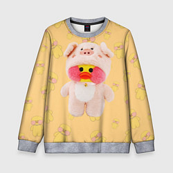 Свитшот детский УТКА УТЯ ЛАЛАФАНФАН, цвет: 3D-меланж