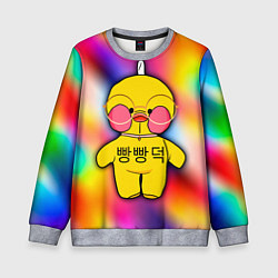 Свитшот детский Лалафанфан Lalafanfan Duck, цвет: 3D-меланж