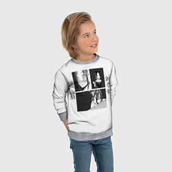 Свитшот детский Kaguya Shinomiya print, цвет: 3D-меланж — фото 2