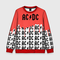 Свитшот детский Ac dc rock, цвет: 3D-красный