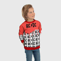 Свитшот детский Ac dc rock, цвет: 3D-красный — фото 2