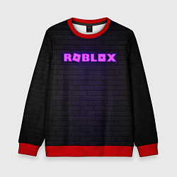 Свитшот детский ROBLOX NEON LOGO ИГРА РОБЛОКС, цвет: 3D-красный