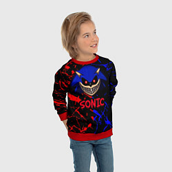 Свитшот детский SONIC EXE DARK SONIC, цвет: 3D-красный — фото 2