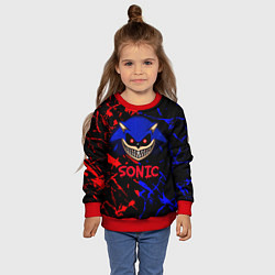 Свитшот детский SONIC EXE DARK SONIC, цвет: 3D-красный — фото 2