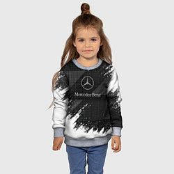 Свитшот детский Mercedes-Benz - Темный, цвет: 3D-меланж — фото 2