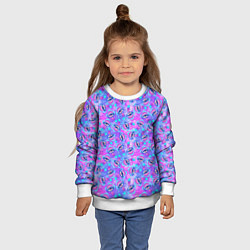 Свитшот детский Магические Грибы, цвет: 3D-белый — фото 2