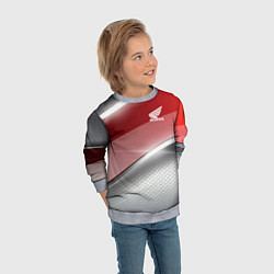 Свитшот детский Honda Текстура, цвет: 3D-меланж — фото 2