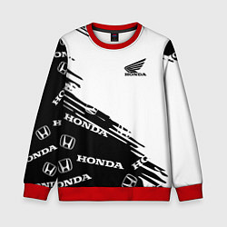 Свитшот детский Honda sport pattern, цвет: 3D-красный