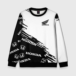 Свитшот детский Honda sport pattern, цвет: 3D-черный