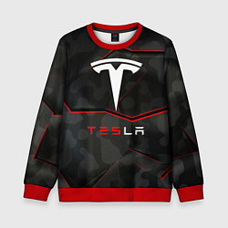 Свитшот детский Tesla Sport Logo, цвет: 3D-красный