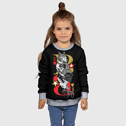 Свитшот детский Легоши и Луис Beastars Выдающиеся звери, цвет: 3D-меланж — фото 2