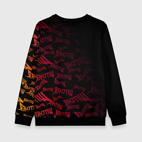 Детский свитшот The Witcher геймерам игра ведьмак / 3D-Черный – фото 2