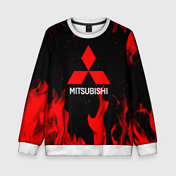 Свитшот детский Mitsubishi Red Fire, цвет: 3D-белый