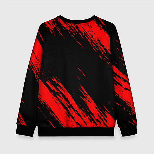 Детский свитшот Mitsubishi Texture Red / 3D-Черный – фото 2