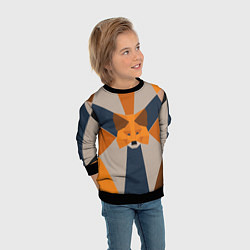 Свитшот детский Metamask Крипто лиса, цвет: 3D-черный — фото 2