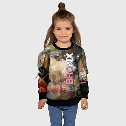 Свитшот детский Bronx Fashion pattern, цвет: 3D-черный — фото 2