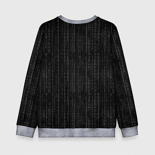 Детский свитшот Я ПРОГРАММИСТ КЛАЦ КЛАЦ / 3D-Меланж – фото 2