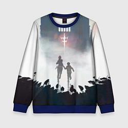 Свитшот детский Побег от крыс, цвет: 3D-синий