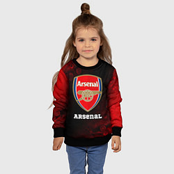 Свитшот детский АРСЕНАЛ Arsenal Разводы, цвет: 3D-черный — фото 2