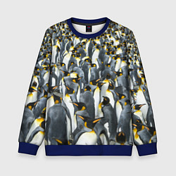 Свитшот детский Пингвины Penguins, цвет: 3D-синий