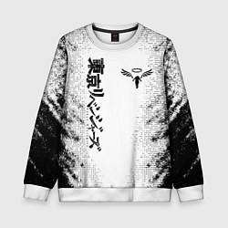 Свитшот детский Токийские мстители Tokyo Revengers logo, цвет: 3D-белый