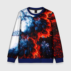 Детский свитшот 3D ЯДЕРНЫЙ КОСМИЧЕСКИЙ ВЗРЫВ ОГОНЬ