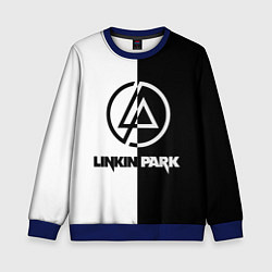 Свитшот детский Linkin Park ЧБ, цвет: 3D-синий